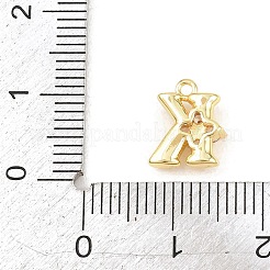 Brass Micro Pave Clear Cubic Zirconia Charms&nbsp;KK-Z151-18G-K