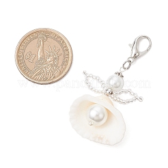 Angel Clam Shell Pendant Decoration&nbsp;HJEW-MZ00246-02