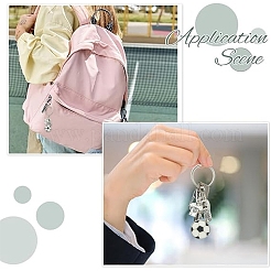 10Pcs Football Theme Alloy Keychain&nbsp;KEYC-YW00231