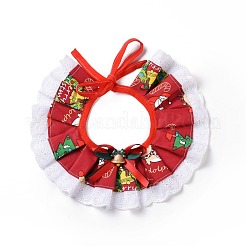 Cloth Pet's Christmas Lace Bandanas&nbsp;AJEW-D051-06B