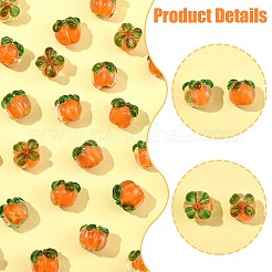 36Pcs Autumn Theme Handmade Lampwork Beads&nbsp;LAMP-FS0001-70