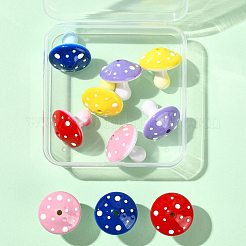 10Pcs 5 Colors Opaque Acrylic Beads&nbsp;MACR-FS0002-44
