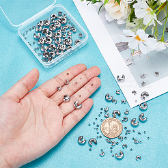 304 Stainless Steel Crimp Beads Covers&nbsp;STAS-UN0011-90P