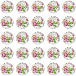 60Pcs Handmade Glod Sand Lampwork Beads&nbsp;LAMP-PA0001-57