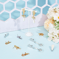 12Pcs 2 Colors 304 Stainless Steel Stud Earring Findings&nbsp;STAS-SP0001-89B