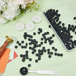 200Pcs Octagon Sealing Wax Particles with 1Pc Stainless Steel Spoon and 3Pcs Flat Round Candles and 1Pc Iron Beading Tweezers&nbsp;DIY-CP0009-31