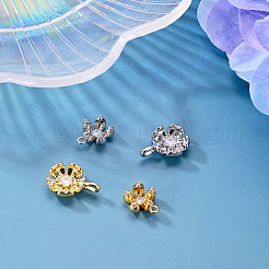 4Pcs 4 Styles Brass Pendants&nbsp;KK-TA0009-06