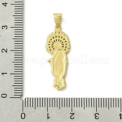 Brass Micro Pave Cubic Zirconia Pendants&nbsp;KK-H472-43G-02