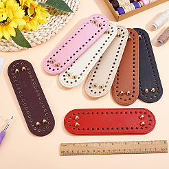 7Pcs 7 Colors PU Leather Crochet Bag Bottoms&nbsp;PURS-ME0001-02
