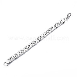 Non-Tarnish 201 Stainless Steel Byzantine Chain Bracelets&nbsp;BJEW-S057-76