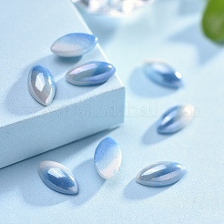 Opaque Glass Cabochons&nbsp;GGLA-S038-03I-5x10