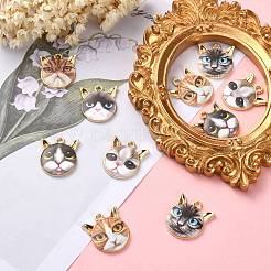 30Pcs 6 Styles Alloy Enamel Pendants&nbsp;ENAM-CJ0003-55