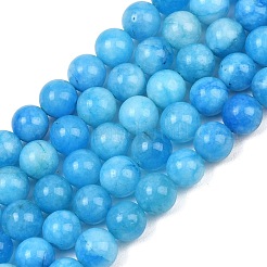 Natural Dyed White Jade Beads Strands&nbsp;GG-CBAEB22-B01-8mm-07
