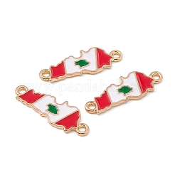 Alloy Enamel Connector Charms&nbsp;FIND-C019-37KCG