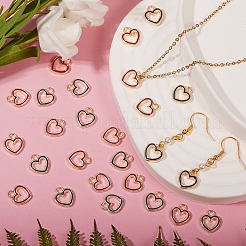 100Pcs 2 Colors Alloy Enamel Charms&nbsp;ENAM-SZ0002-21