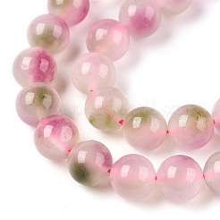 Dyed Natural White Jade Beads Strands&nbsp;G-T138-8mm-210-38