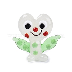 Handmade Lampwork Heart Elfin Figurine Display Decorations&nbsp;LAMP-N034-28