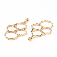 PVD Vacuum Plating 304 Stainless Steel Open Back Bezel Pendants&nbsp;STAS-B024-64G