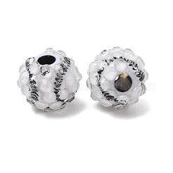 Sports Theme Opaque Acrylic European Beads&nbsp;RB-CBA95A4-04