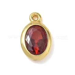 Brass Pave Cubic Zirconia Charms&nbsp;KK-CBA74BF-02G