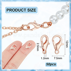 5 Bags Brass Lobster Claw Clasps&nbsp;FIND-BC0005-20RG