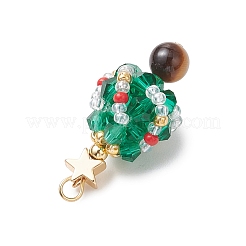 Christmas Trees Glass Pendants&nbsp;PALLOY-MZ00807