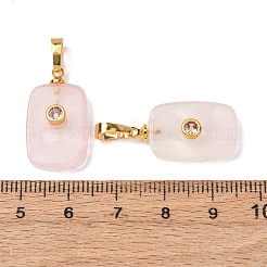 Natural Rose Quartz Pendants&nbsp;G-P628-01G-08