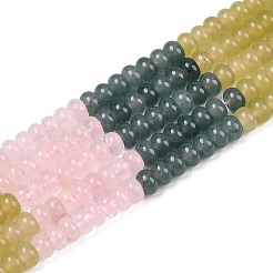 Natural Quartz Crystal & Howlite & Dyed White Jade & Synthetic Shoushan Stone Beads Strands&nbsp;G-Z135-C11