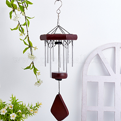 DIY Wood & Aluminium Round Tube Wind Chime Making Kits&nbsp;DIY-PH0023-72B