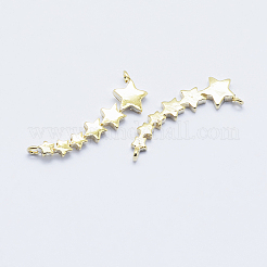 Long-Lasting Plated Brass Links connectors&nbsp;KK-K204-131G-NF