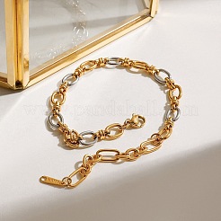 304 Stainless Steel Cable Chain Bracelets for Women&nbsp;BJEW-K279-04GP