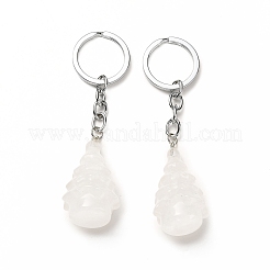 Natural Quartz Crystal Keychain&nbsp;G-G997-D08