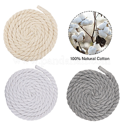 3 Bags 3 Colors 3-Ply Twisted Macrame Cotton Cord&nbsp;OCOR-CA0001-30