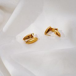 Geometric Square 304 Stainless Steel Hoop Earrings for Women&nbsp;AB5597