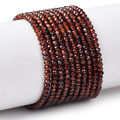 Natural Orange Garnet Beads Strands&nbsp;G-K366-F01-3x2mm