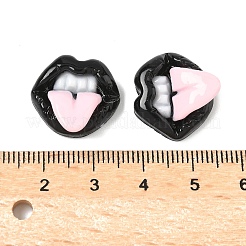 Funny Opaque Resin Cabochons&nbsp;CRES-D312-01C
