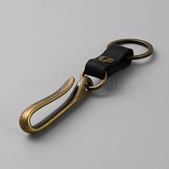 Alloy U Shape Belt Hook Keychain&nbsp;KEYC-WH0038-01AB-01B