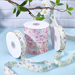 1Roll Single Face Printed Polyester Satin Ribbon&nbsp;SRIB-CY0001-47A