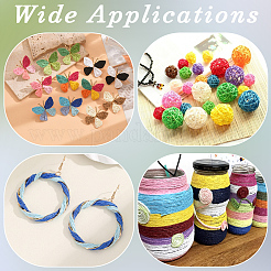 3 Bundles 3 Colors  Twisted Paper Cord&nbsp;DIY-CP0012-06C