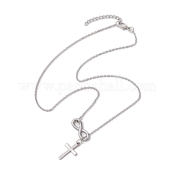 Non-Tarnish 201 & 304 Stainless Steel Cable Chain Necklaces&nbsp;NJEW-JN04885