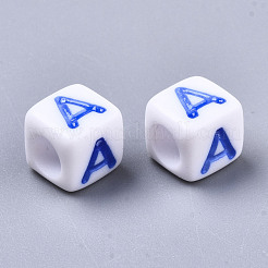 Opaque White Acrylic Beads&nbsp;SACR-R252-02A
