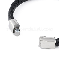 Braided Microfiber Leather Cord Bracelets&nbsp;BJEW-P328-07A-P
