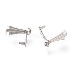Tarnish Resistant 304 Stainless Steel Ice Pick Pinch Bails&nbsp;STAS-F263-01A-P