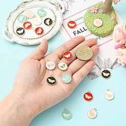 20Pcs Alloy Enamel Pendants&nbsp;FIND-YW0010-99