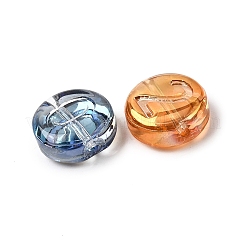 Electroplate Transparent Glass Beads&nbsp;EGLA-L047-02B