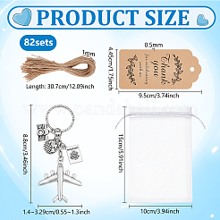 82Pcs Alloy Keychains&nbsp;KEYC-DR00021