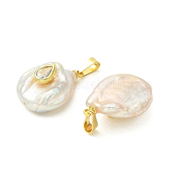 Natural Keshi Pearl Pendants&nbsp;PALLOY-JF05997
