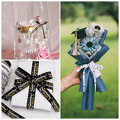 4 Styles Graduation Pattern Polyester Ribbon&nbsp;OCOR-TA0003-31