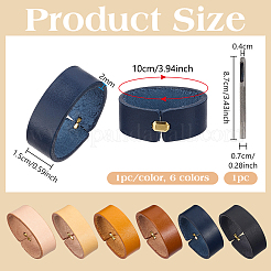 6Pcs Cowhide Leather Loop Keepers&nbsp;FIND-PH0062-15