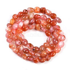 Natural Red Agate Beads Strands&nbsp;G-P497-01B-11